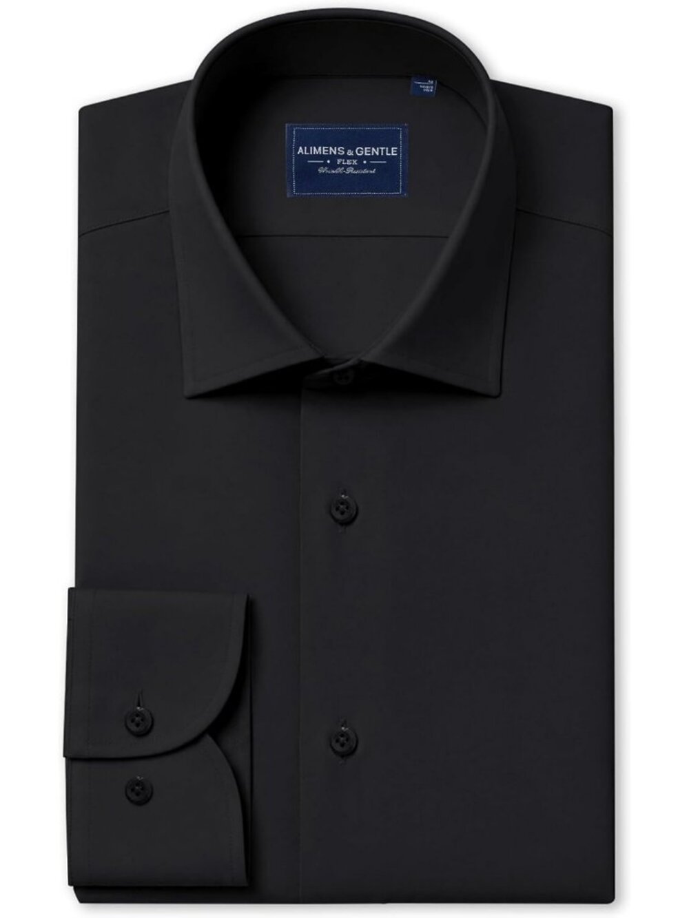 Men's Long Sleeve Silk-Blend Dress Shirt, Regular Fit Button Down, Elegant Style
